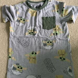Star Wars Kids Gray Tee with Green Accents